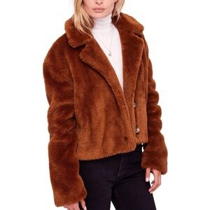 BRAND NEW - FREE PEOPLE - MENA COAT - Faux fur